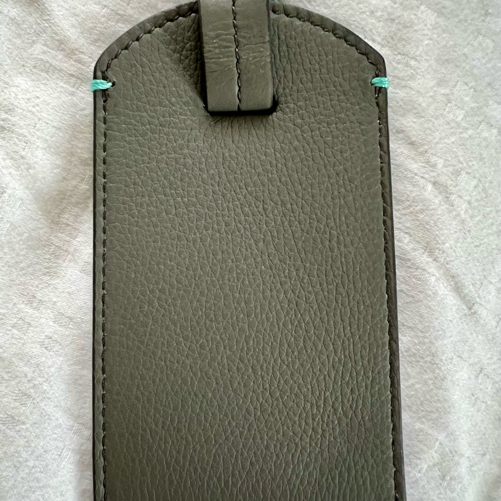 2 new in box Tiffany & Co Luggage Tags Full Grain Calf Leather - Picture 9 of 10